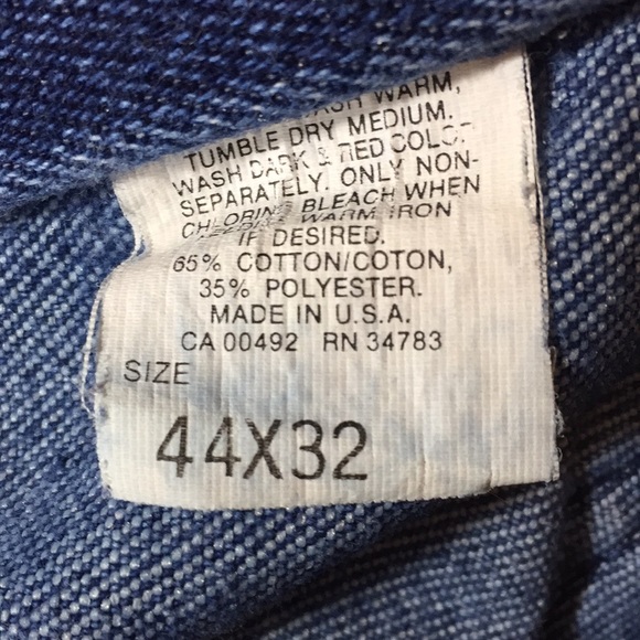 Lee Jeans Men Size 44X32 Denim Relax Fit Faded - Picture 7 of 7